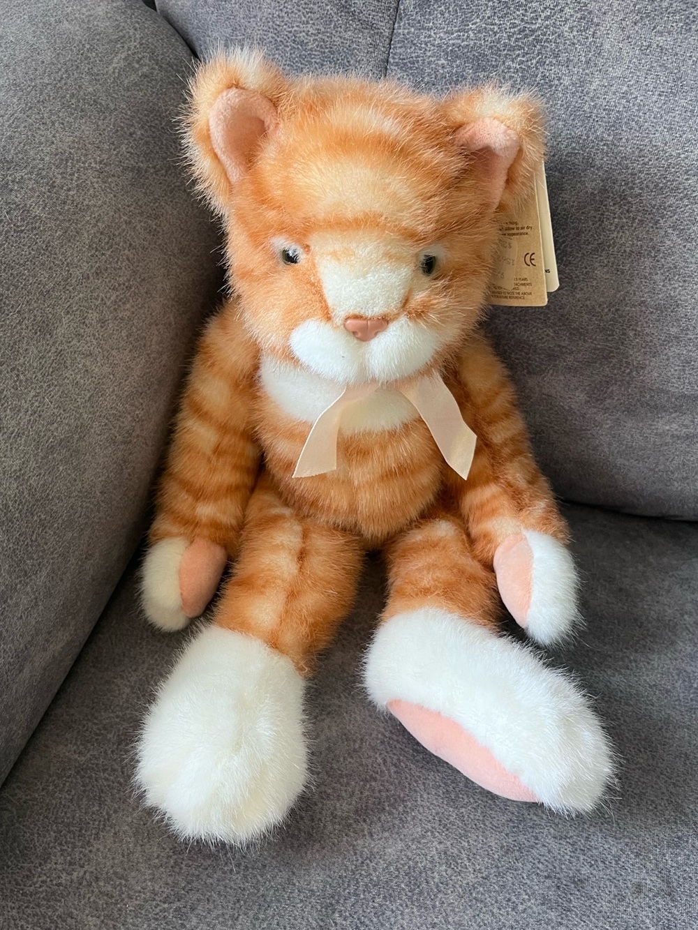 Russ Scratch Heartcraft Collection Orange Cat Plush Toy Vintage Stuffed Animal